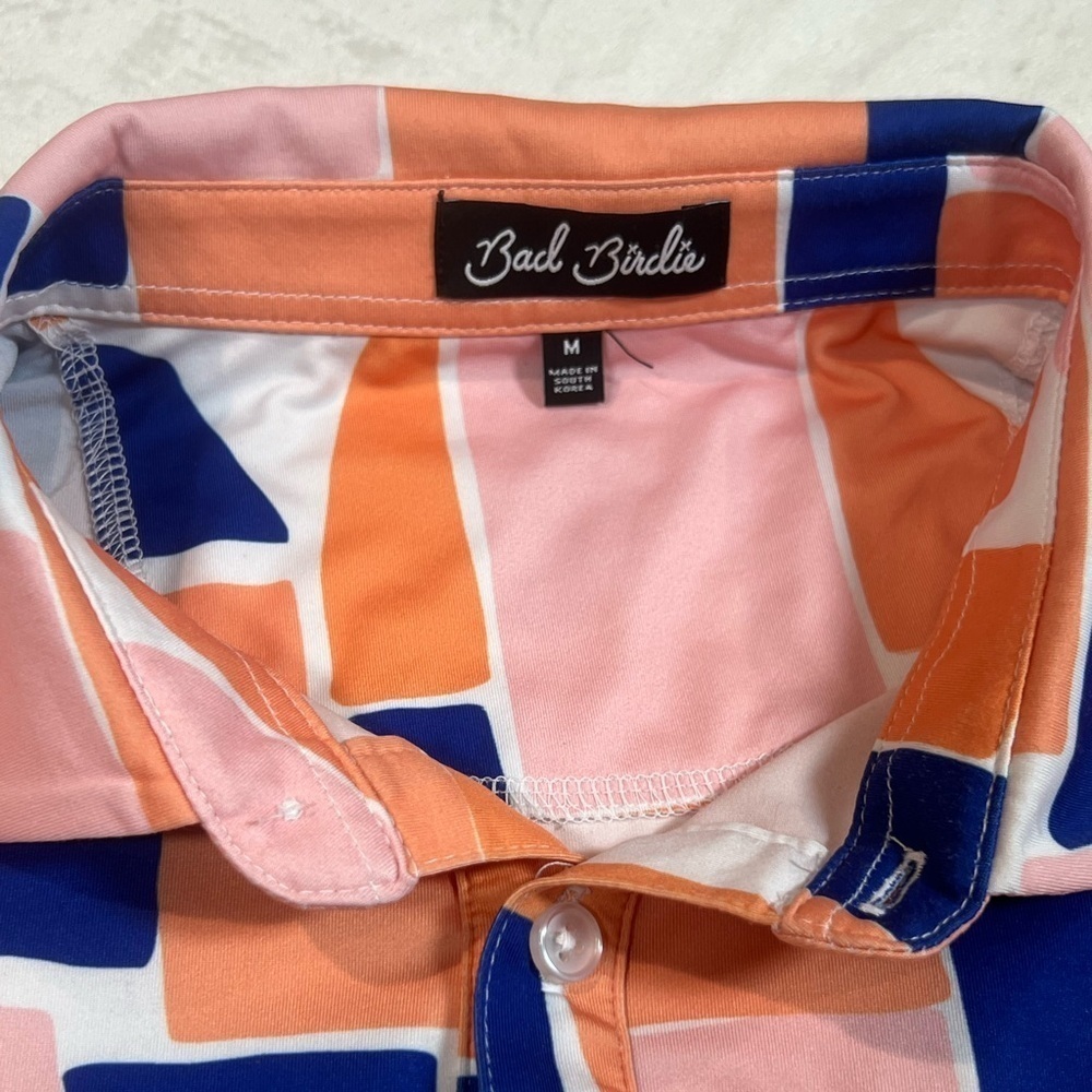 Bad Birdie Geometric Color Block Size Medium Perf… - image 2
